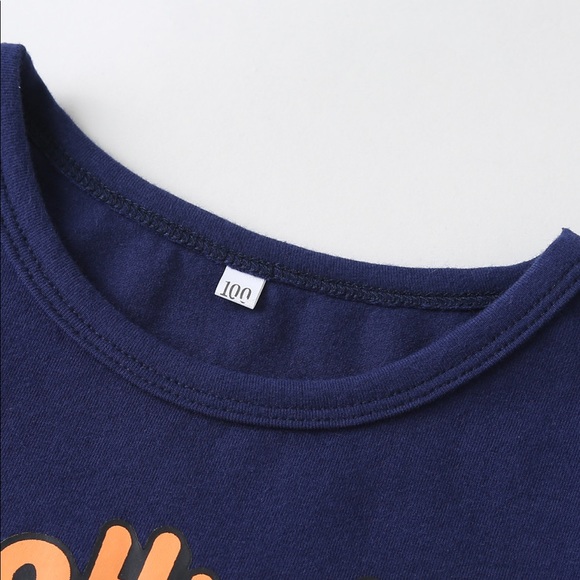 NWOT Boys Dinosaur Graphic T-Shirt and Pant set. Size 3-4 T Color: Blue - Picture 2 of 6